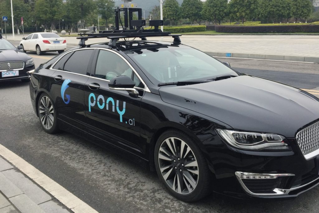 Self-driving vehicle by Pony.ai.