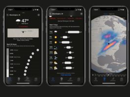 Dark Sky Weather App iOS Dark Mode