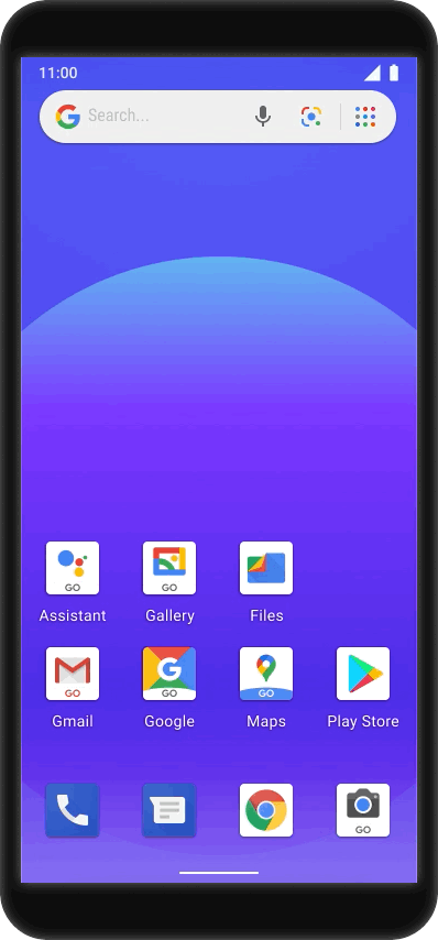Android new UI gestures