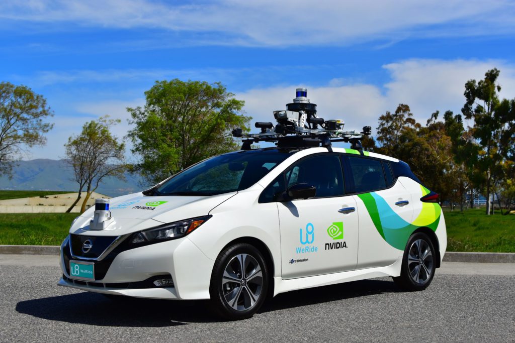 weride yutong autonomous vehicle car driving