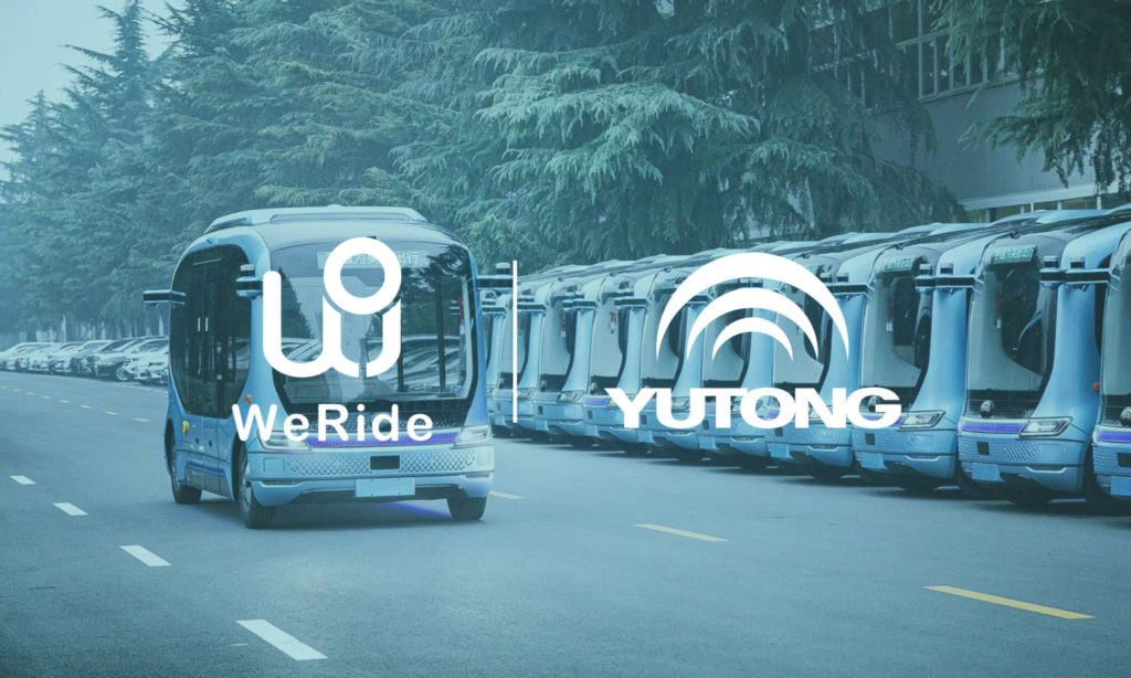 weride yutong autonomous vehicle car