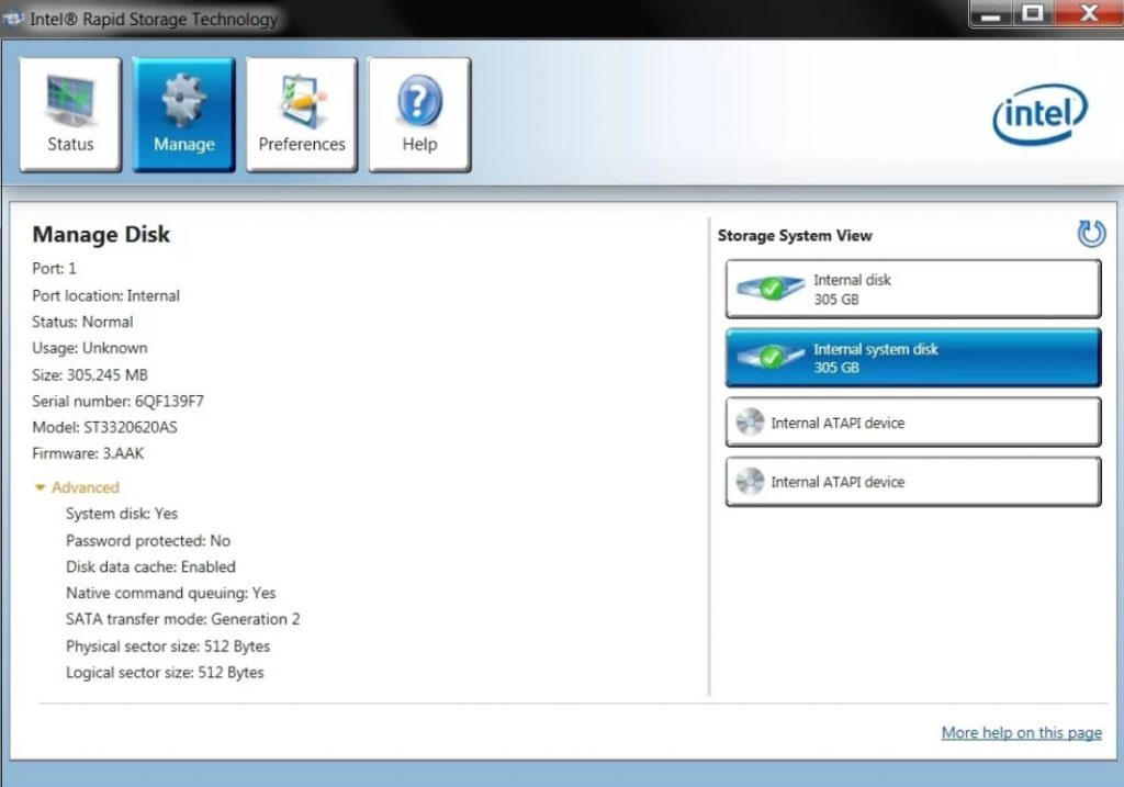 intel rapid storage driver windows 11 download